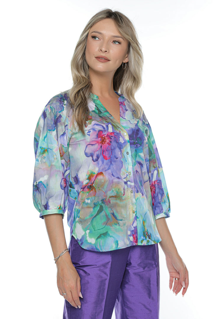 Bluza lejeră Erica, potrivită pentru orice siluetă, cu imprimeu digital unic Altesa