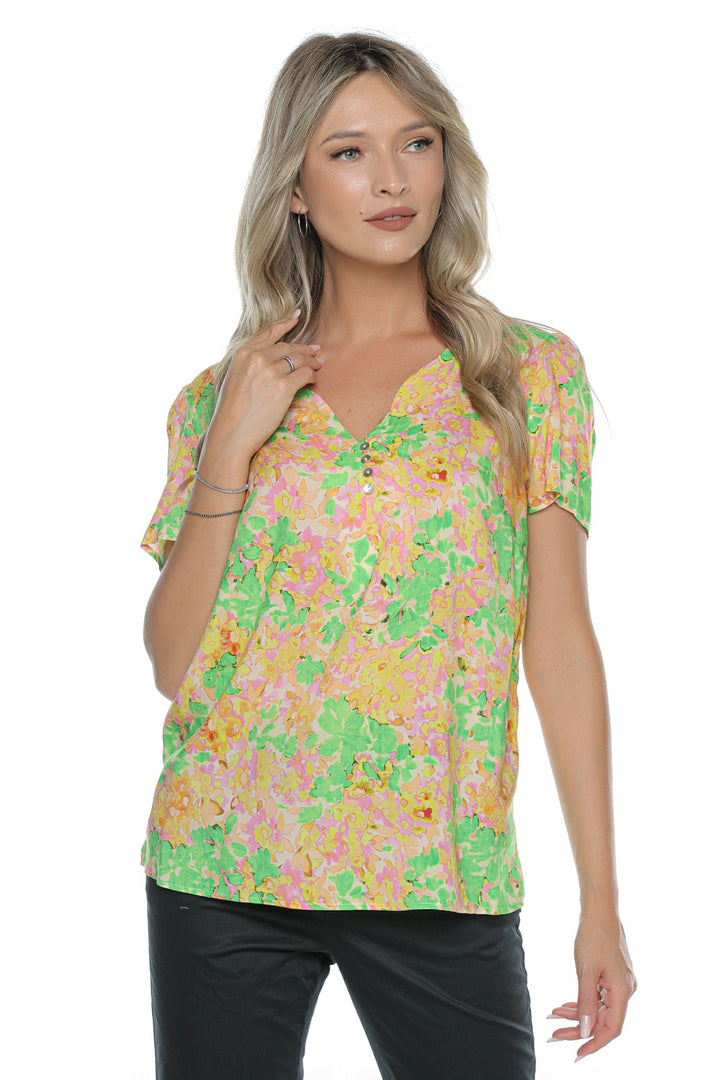 Mâneci scurte și lejere, confort și eleganță pentru bluza Vera